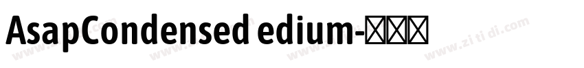 AsapCondensed edium字体转换
